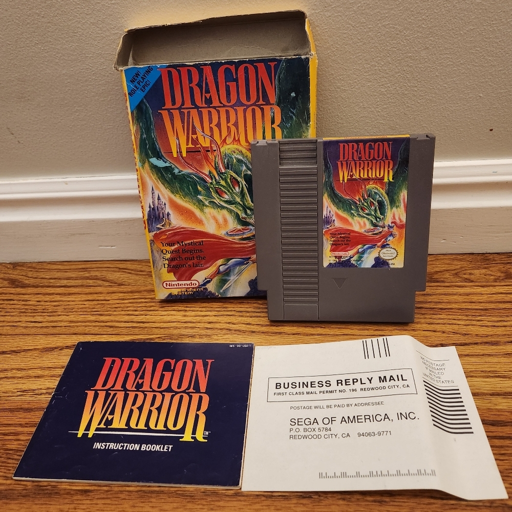 Dragon Warrior, Box, and Instruction Booklet
